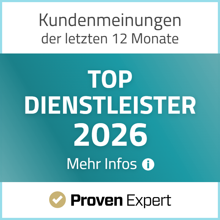 ProvenExpert Auszeichnung Top Dienstleister 2026